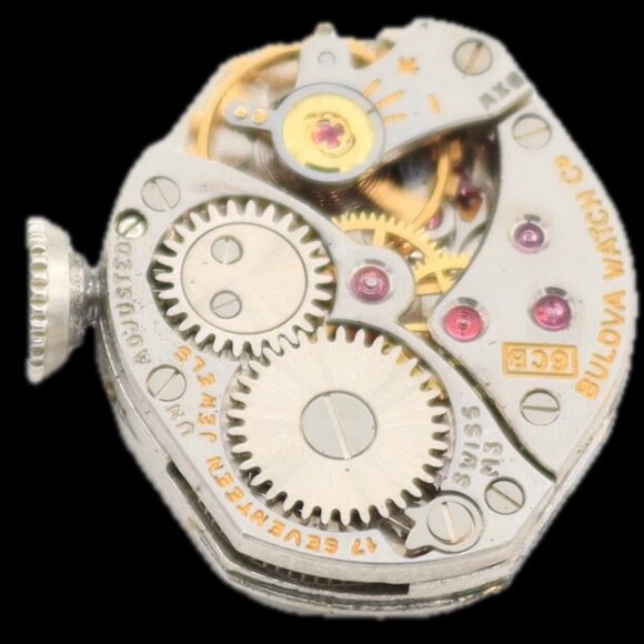 Vintage Bulova 17 Jewel Ladies Mechanical Wristwatch 6CB Steel & 10k RGP - Picture 4 of 7